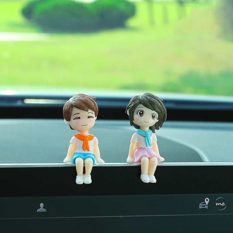 Car Ornament Ornament Lovely Kissing Couple Doll, Color: ÎҵÄÉ̵ê