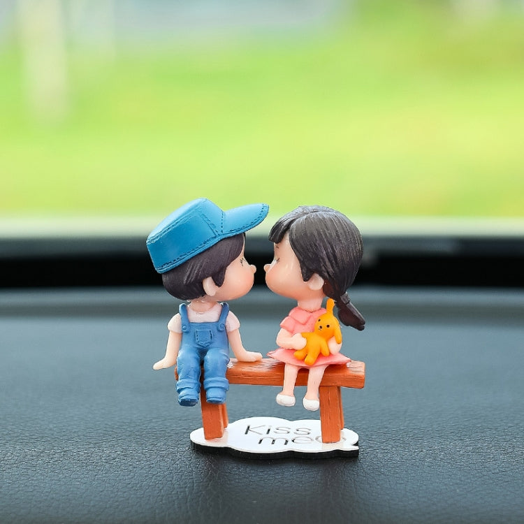 Car Ornament Ornament Lovely Kissing Couple Doll, Color: ÎҵÄÉ̵ê