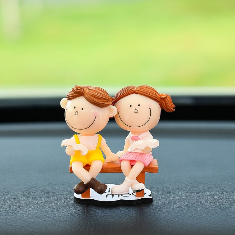 Car Ornament Ornament Lovely Kissing Couple Doll, Color: ÎҵÄÉ̵ê