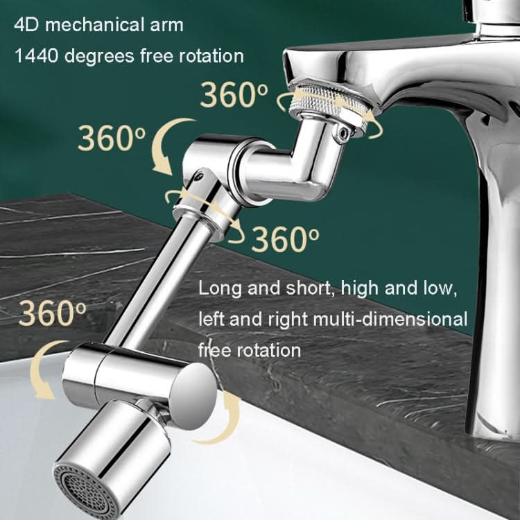 Faucet Universal Extender 1440 Degree Mechanical Arm Booster Head, Style: Reluova