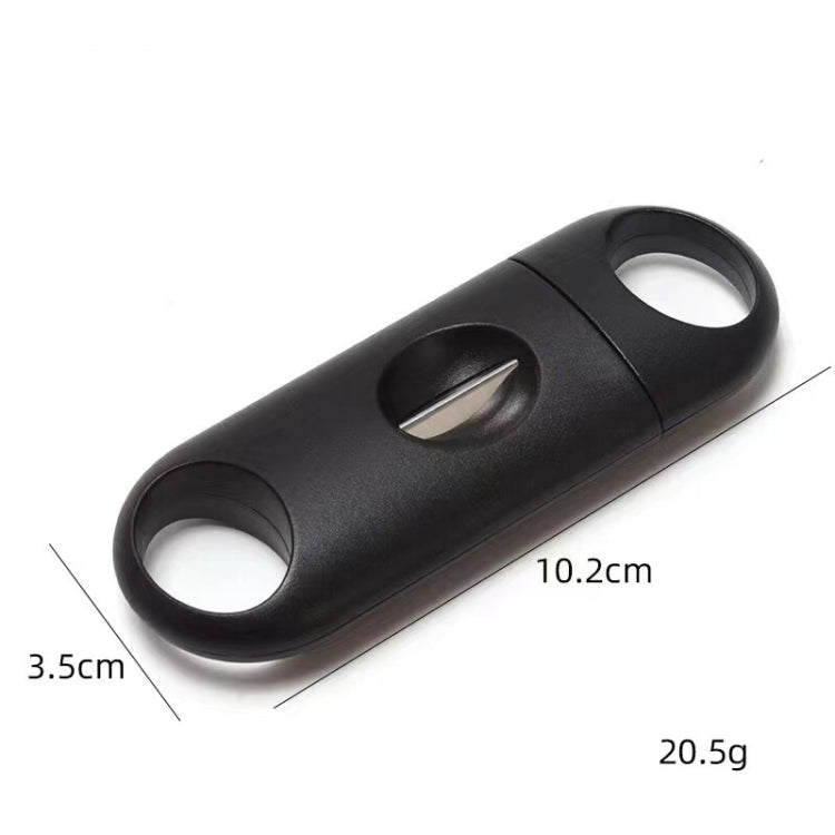 2pcs Portable Stainless Steel V Shaped Plastic Cigar Cutter Opening Hole My Store