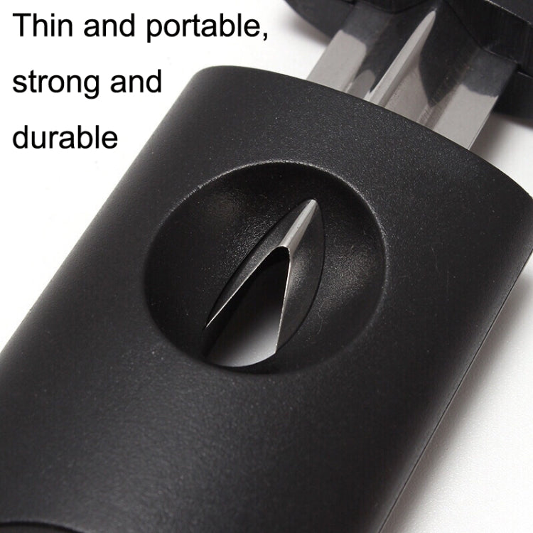 2pcs Portable Stainless Steel V Shaped Plastic Cigar Cutter Opening Hole My Store