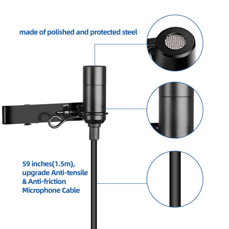 USB Computer Recording Microphone Live Phone SLR Lavalier Microphone