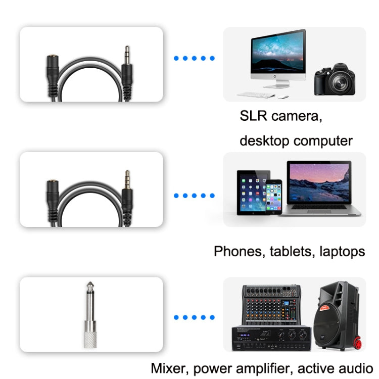 USB Computer Recording Microphone Live Phone SLR Lavalier Microphone