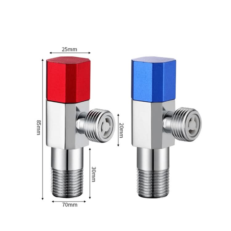 Eight Sides With Check Valve Pure Copper Angle Valve High Flow Water Inlet Valve Reluova