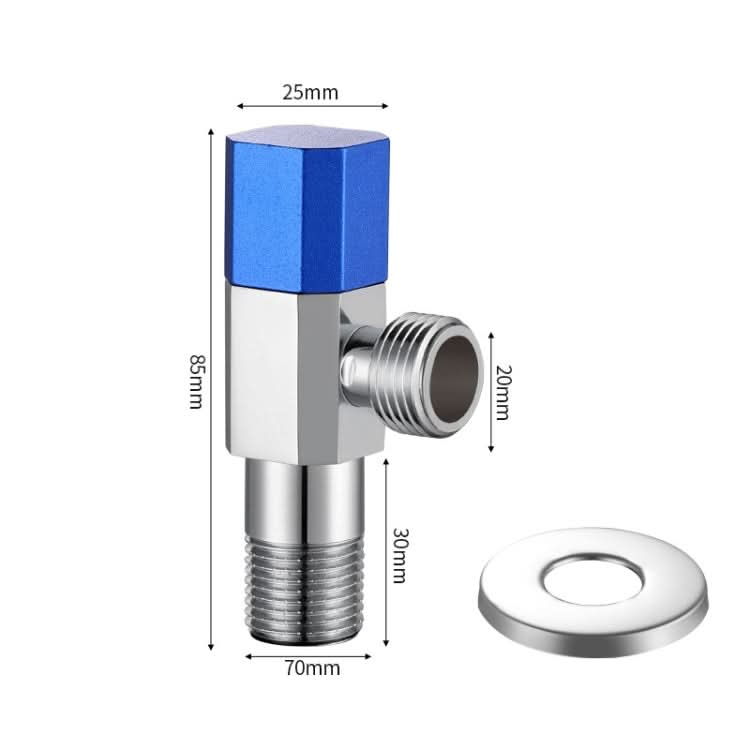 Hot and Cold Water Pipe Faucet 4 Points Water Stop Switch Valve Reluova