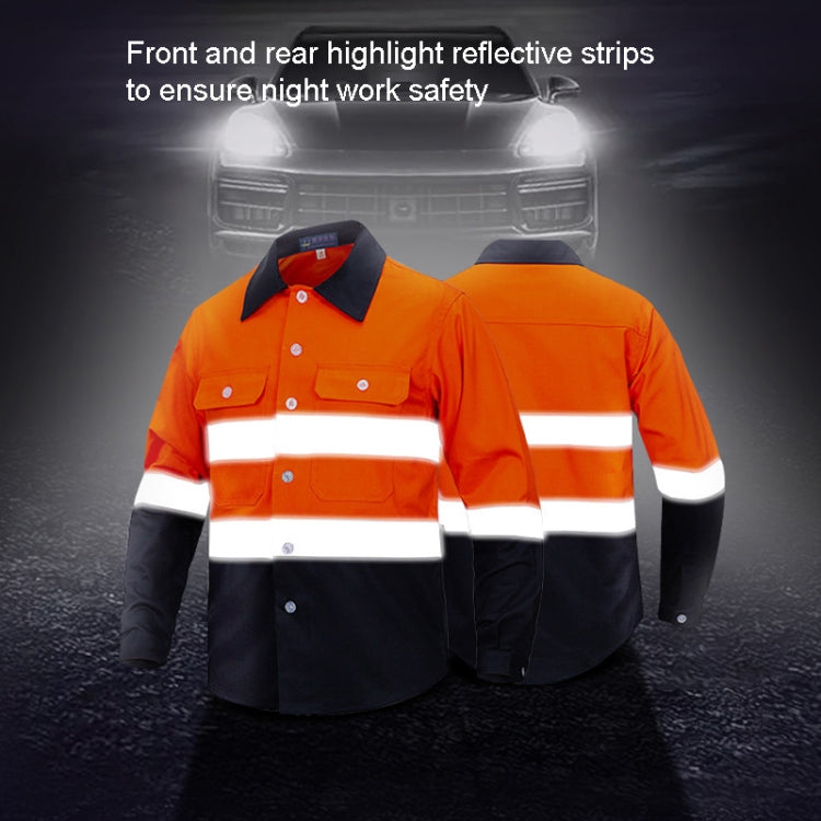 Pure Cotton Long-sleeved Reflective Clothes Overalls Work Clothes, Series 2