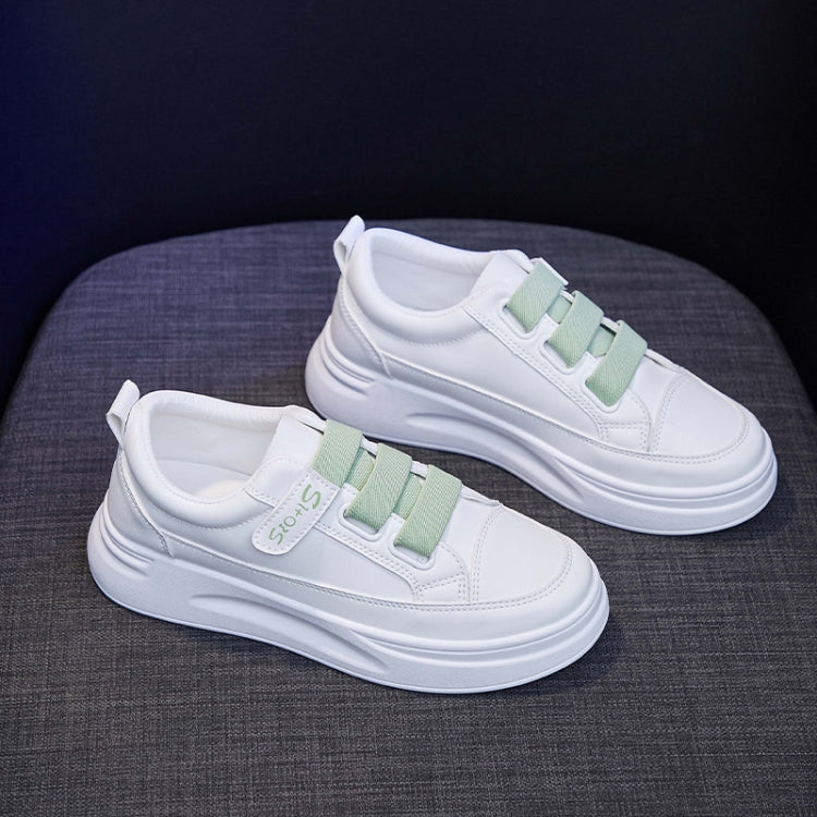 SH01 Sticky Elastic Patch Breathable White Shoes Spring Running Sneakers