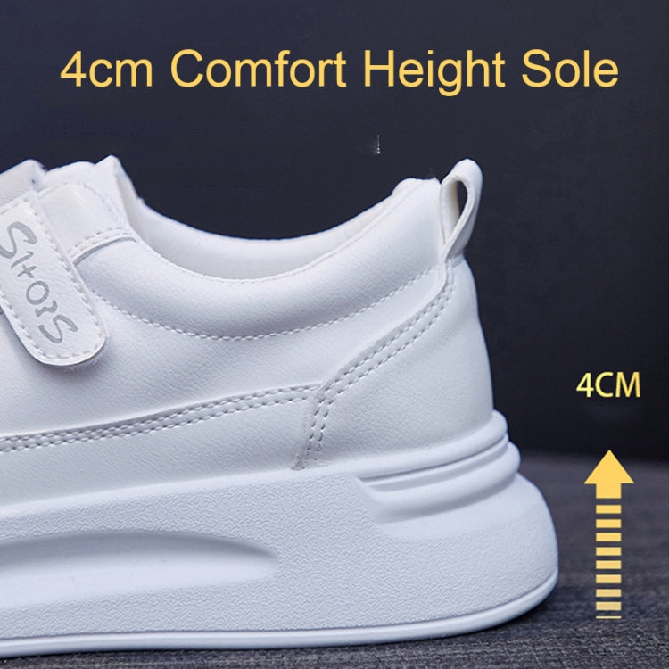 SH01 Sticky Elastic Patch Breathable White Shoes Spring Running Sneakers