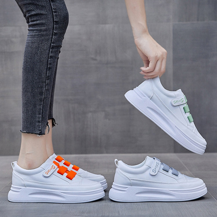 SH01 Sticky Elastic Patch Breathable White Shoes Spring Running Sneakers Reluova