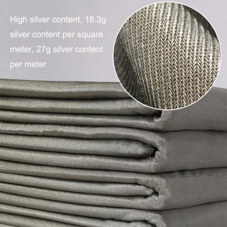 ZDY-1 Knitted Sterling Silver Fiber Silver Ion Soft Anti-radiation Fabric Antibacterial Mask Stretch Fabric, Size: 1 Square Meter