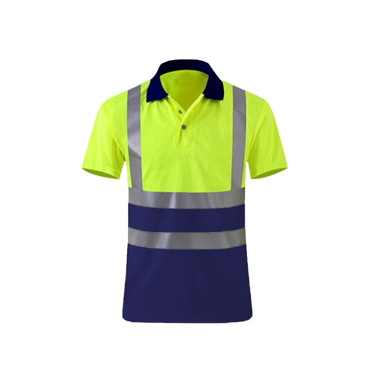 Reflective Quick-drying T-shirt Lapel Short-sleeved Safety Work Shirt My Store