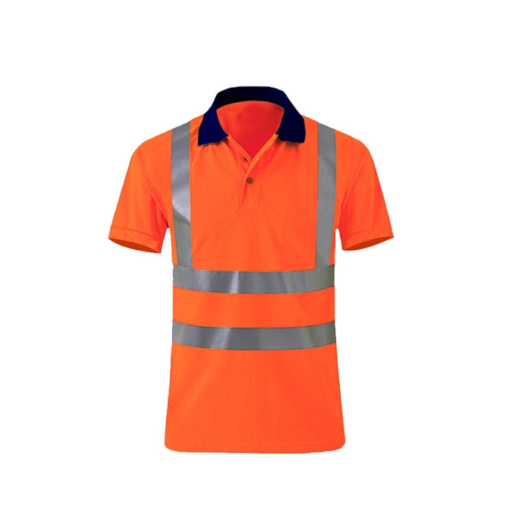 Reflective Quick-drying T-shirt Lapel Short-sleeved Safety Work Shirt My Store