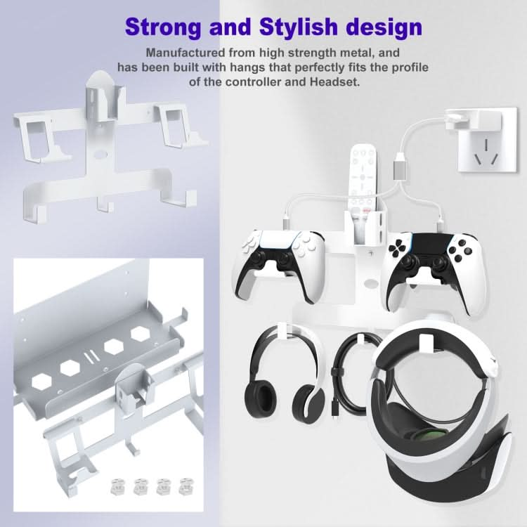 For PS5 / PS VR2 Series JYS JYS-P5163 Helmet Headset Host Handle Storage Rack Reluova