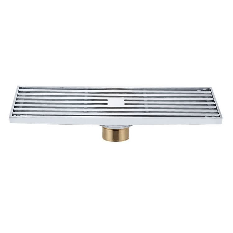 8x30cm Extended Full Copper Strip Floor Drain, Style:-Reluova