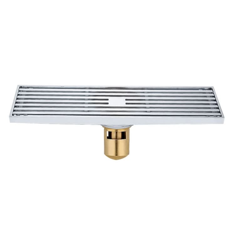 8x30cm Extended Full Copper Strip Floor Drain, Style:-Reluova