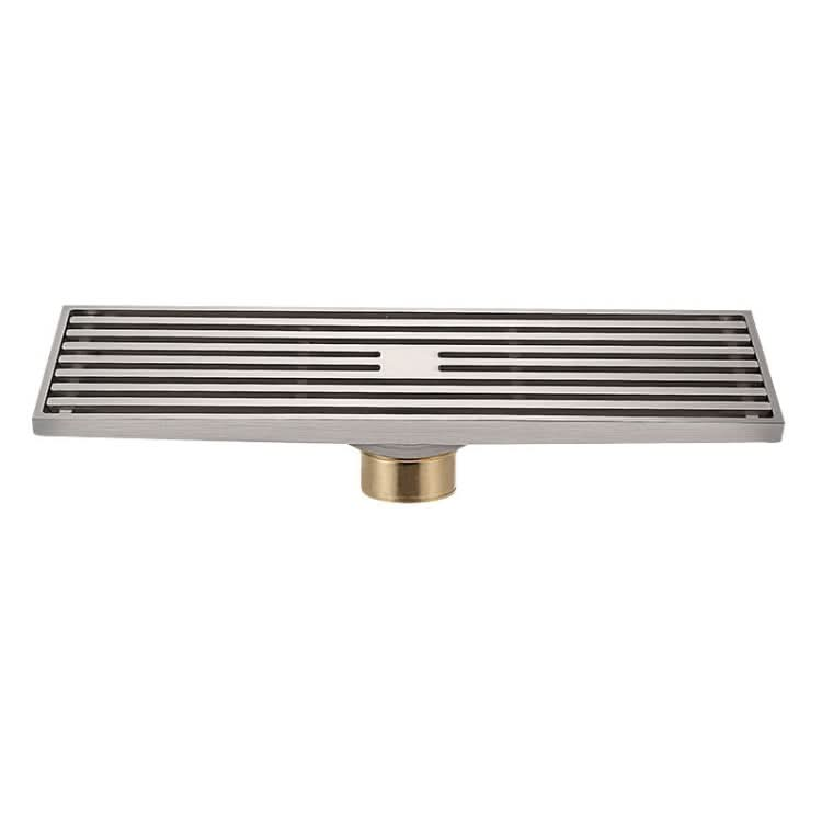 8x30cm Extended Full Copper Strip Floor Drain, Style:-Reluova