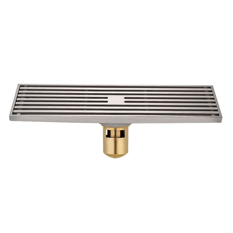 8x30cm Extended Full Copper Strip Floor Drain, Style:-Reluova