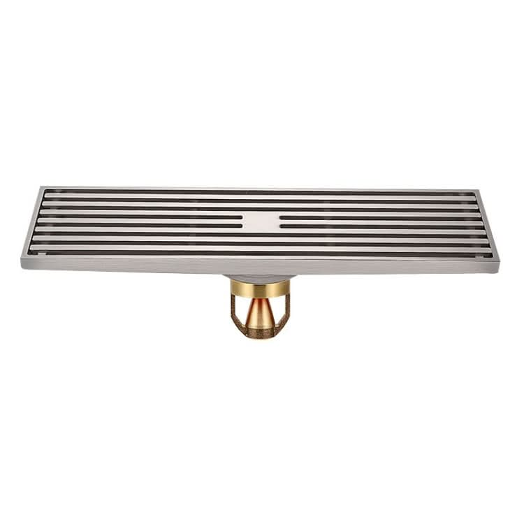 8x30cm Extended Full Copper Strip Floor Drain, Style:-Reluova