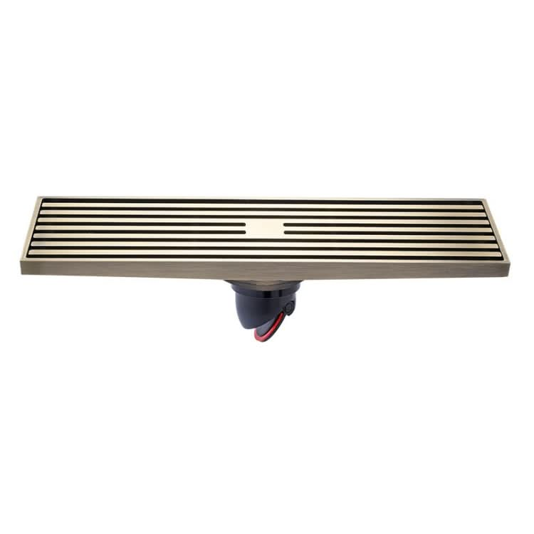 8x30cm Extended Full Copper Strip Floor Drain, Style:-Reluova