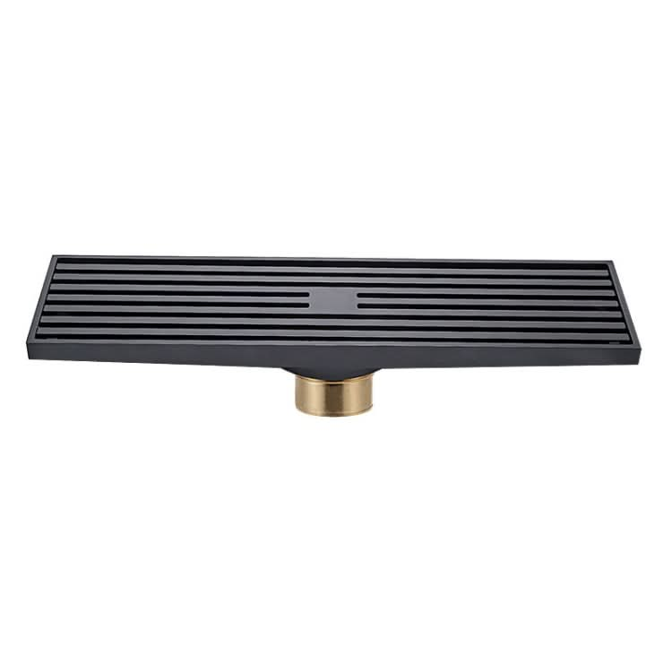 8x30cm Extended Full Copper Strip Floor Drain, Style:-Reluova