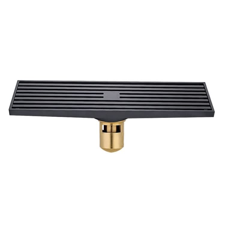 8x30cm Extended Full Copper Strip Floor Drain, Style:-Reluova