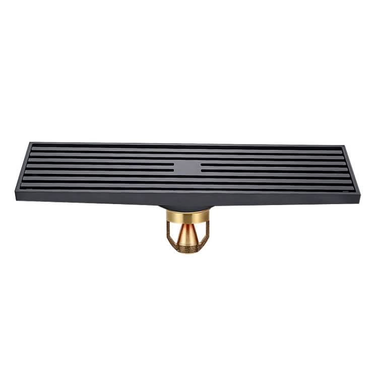 8x30cm Extended Full Copper Strip Floor Drain, Style:-Reluova