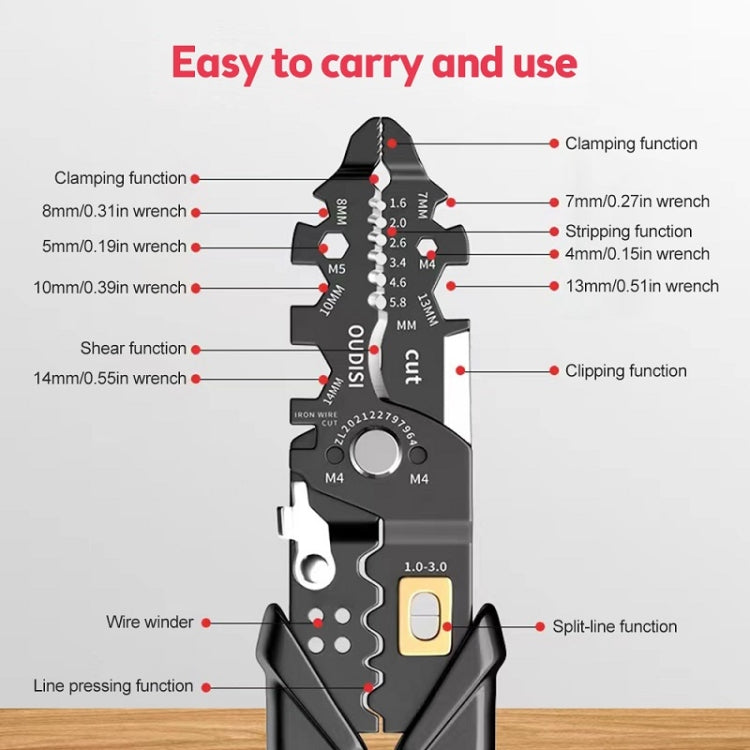 25 In 1 Electrician Multipurpose Wire Stripper-Reluova