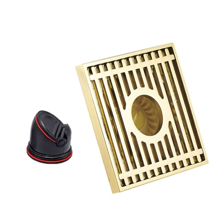 Full Copper Odor Proof Floor Drain, Style: Reluova