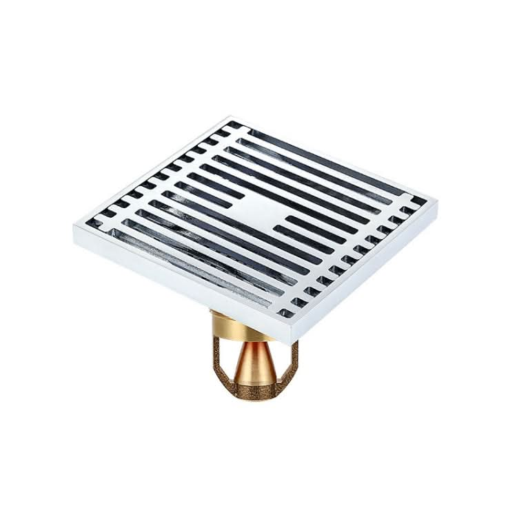 Full Copper Odor Proof Floor Drain, Style: Reluova