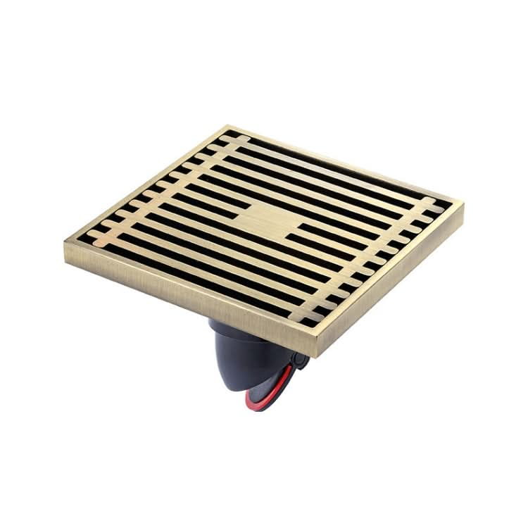 Full Copper Odor Proof Floor Drain, Style: Reluova