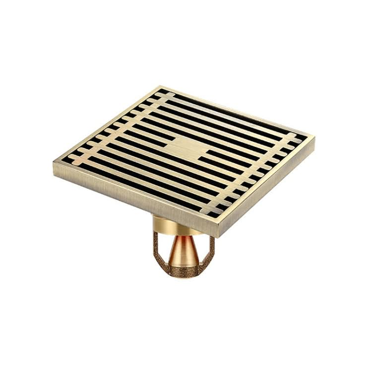 Full Copper Odor Proof Floor Drain, Style: Reluova