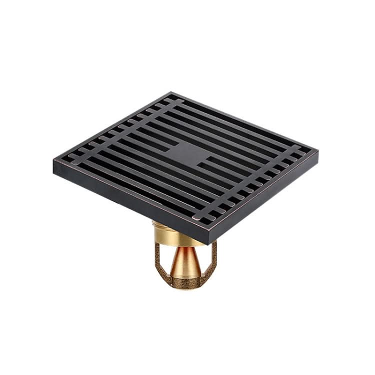 Full Copper Odor Proof Floor Drain, Style: Reluova