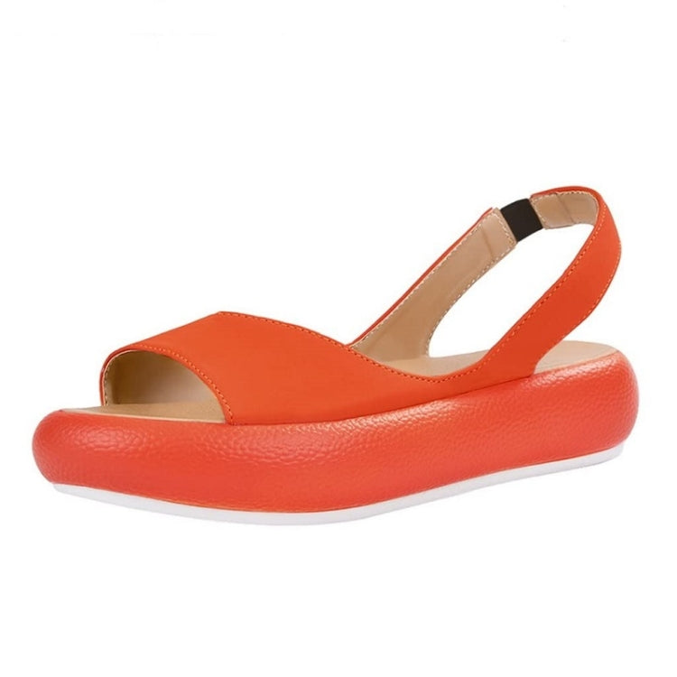 Women Fish Mouth Microfiber Elastic Band Wear-resistant Low-heel Sandals, Series 2 Reluova