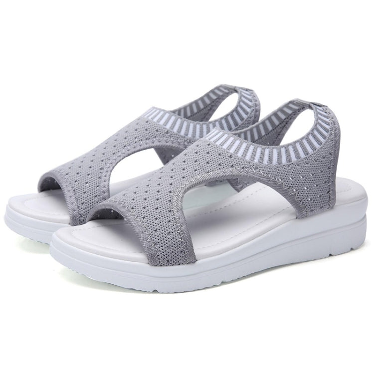 Women Breathable Platform Sandals Flying Woven Wedge Beach Sandals, Series 1