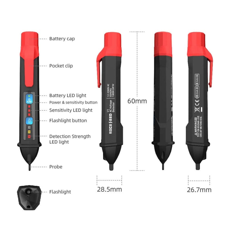 Digital Display Test Pen Multi-Function Non-Contact Household Intelligent Induction Tester