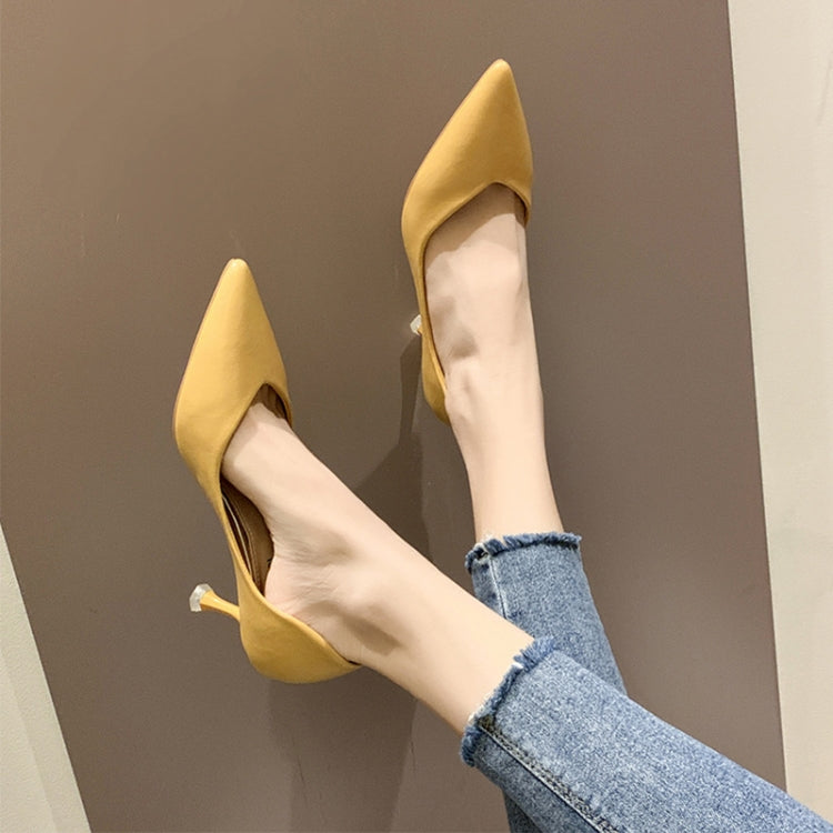 Stiletto Versatile Women Sngle Shoes Pointed Toe Pump High Heels Reluova