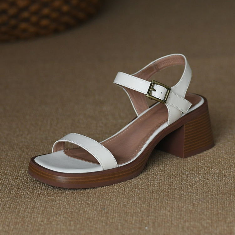 Summer Platform Mid Heel Open Toe Sandals Reluova