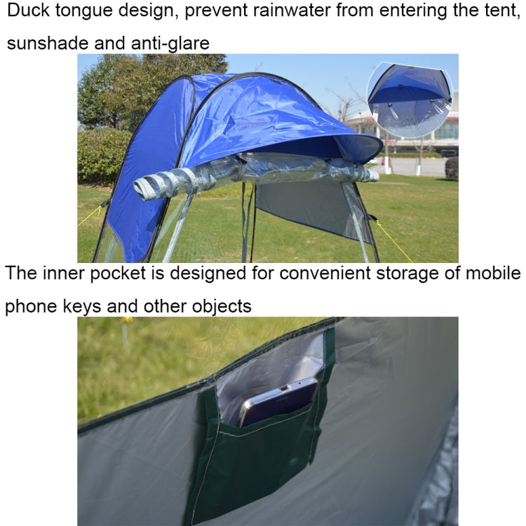 ZL8801 Single Foldable Outdoor Fishing Rainproof Sunshade Tent with Double-doors