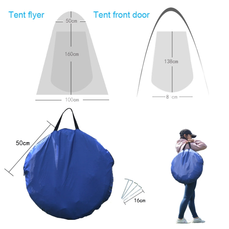 ZL-8802 Outdoor Rainproof and Sunshade Foldable Fishing Single Tent with Dual Window Reluova