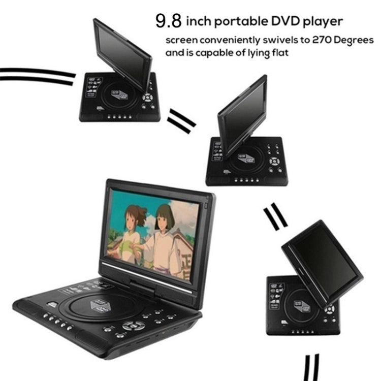 9.8 Inch Portable EVD Multimedia Player Play-watching Machine