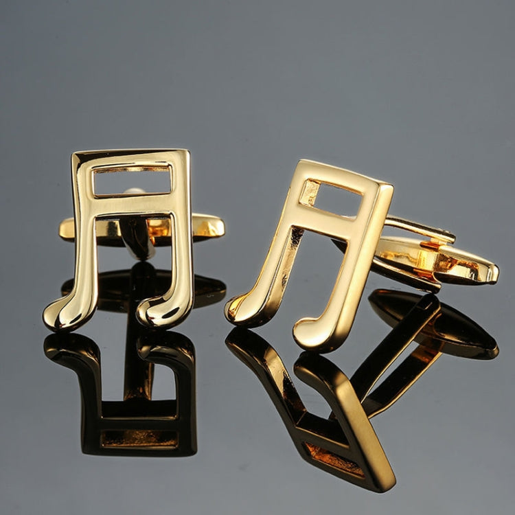 Brass Music Series Instrument Note Cufflinks, Color: Silver Shelf Drum