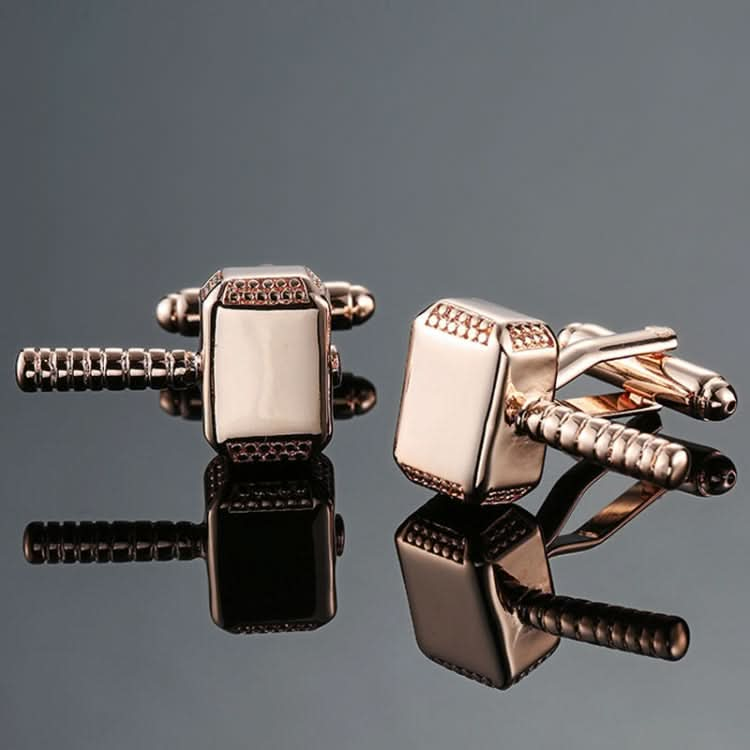 Men Brass Plated Shirt Cufflinks, Color: Silver Cross Flower Reluova