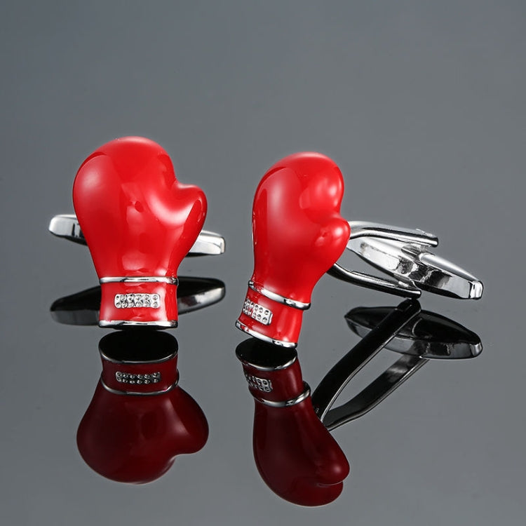 Men Shirts Enamel Lacquered Cufflinks, Color: Silver Horseshoe Iron Reluova