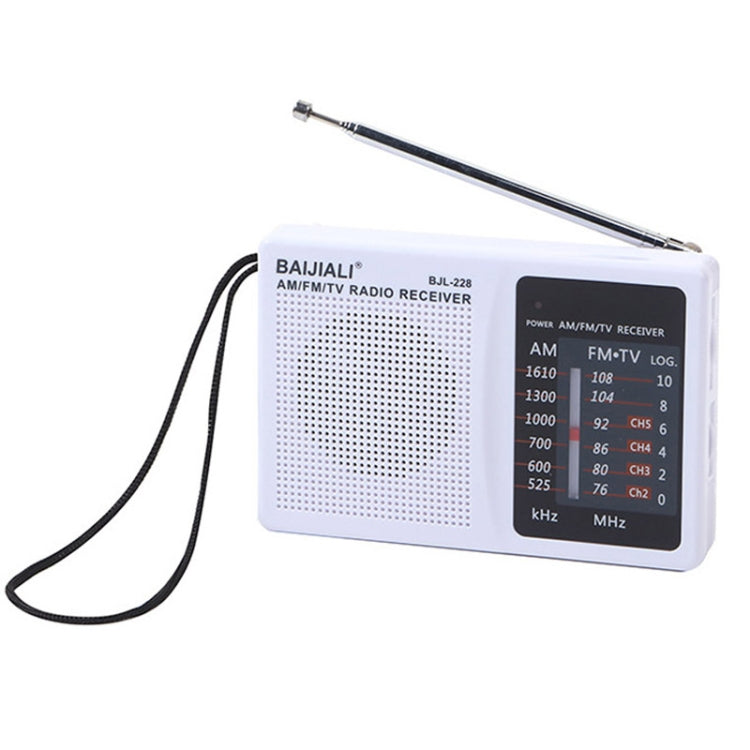 BAIJIALI BJL228 Retro Portable Two Band FM AM Radio Built-in Speaker Reluova