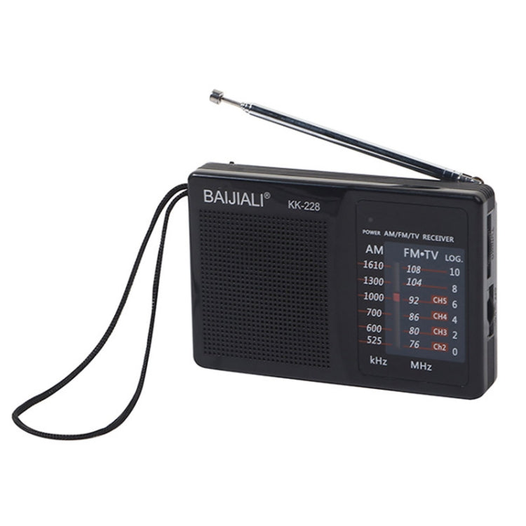 BAIJIALI BJL228 Retro Portable Two Band FM AM Radio Built-in Speaker Reluova