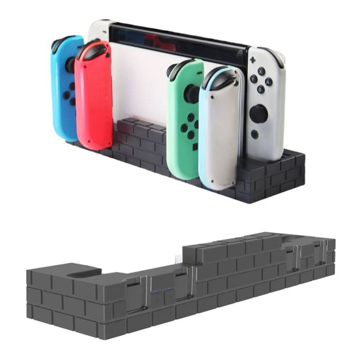 For Nintendo Switch / Switch OLED SW488 Power Bracket Game Card Storage Stand Handle Charging Seat Reluova