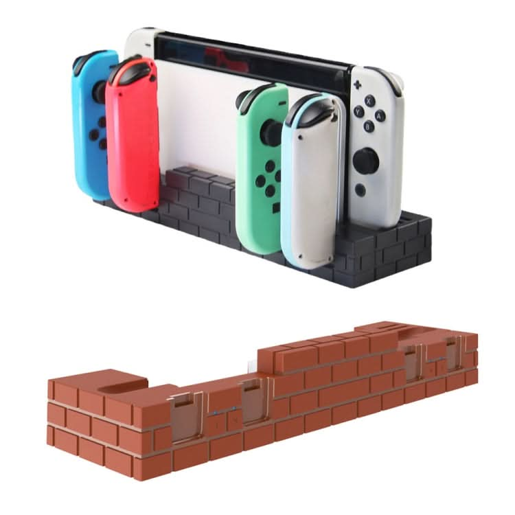 For Nintendo Switch / Switch OLED SW488 Power Bracket Game Card Storage Stand Handle Charging Seat Reluova