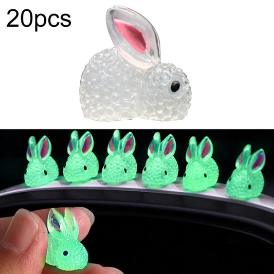 20pcs Car Luminous Rabbit Ornament Car Interior Decoration Supplies-Reluova