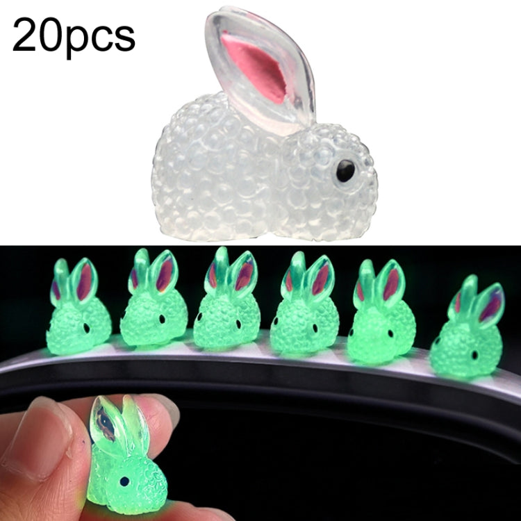 20pcs Car Luminous Rabbit Ornament Car Interior Decoration Supplies-Reluova